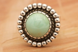 Genuine Royston Turquoise  Sterling Silver Ring